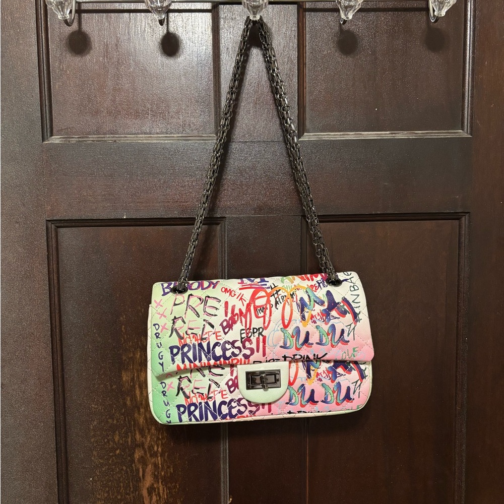 Colorful Graffiti Shoulder Bag